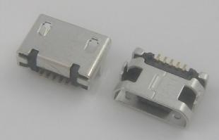 micro usb 母座,MICRO 5P 牛角型 短针_电子元器件